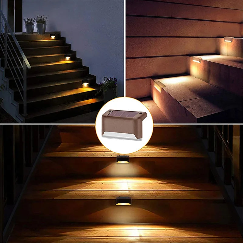 LED Solar Buitenlamp Tuinverlichting Draadloos 5-Pack Warm Wit Geel Meerkleurig Waterdicht Zonnepaneel | Sansoti