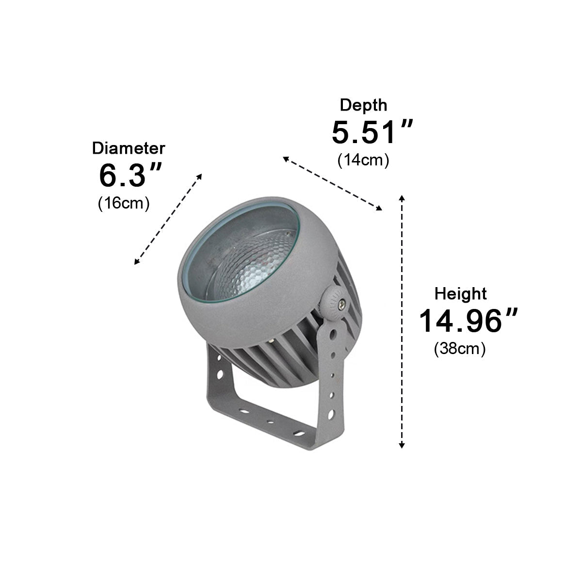 Zewnętrzna lampa projekcyjna 3D z efektem fal na wodzie, reflektor ogrodowy, nastrojowe oświetlenie, IP65, oświetlenie ścienne, wodoodporna, 24W-48W | Sansoti