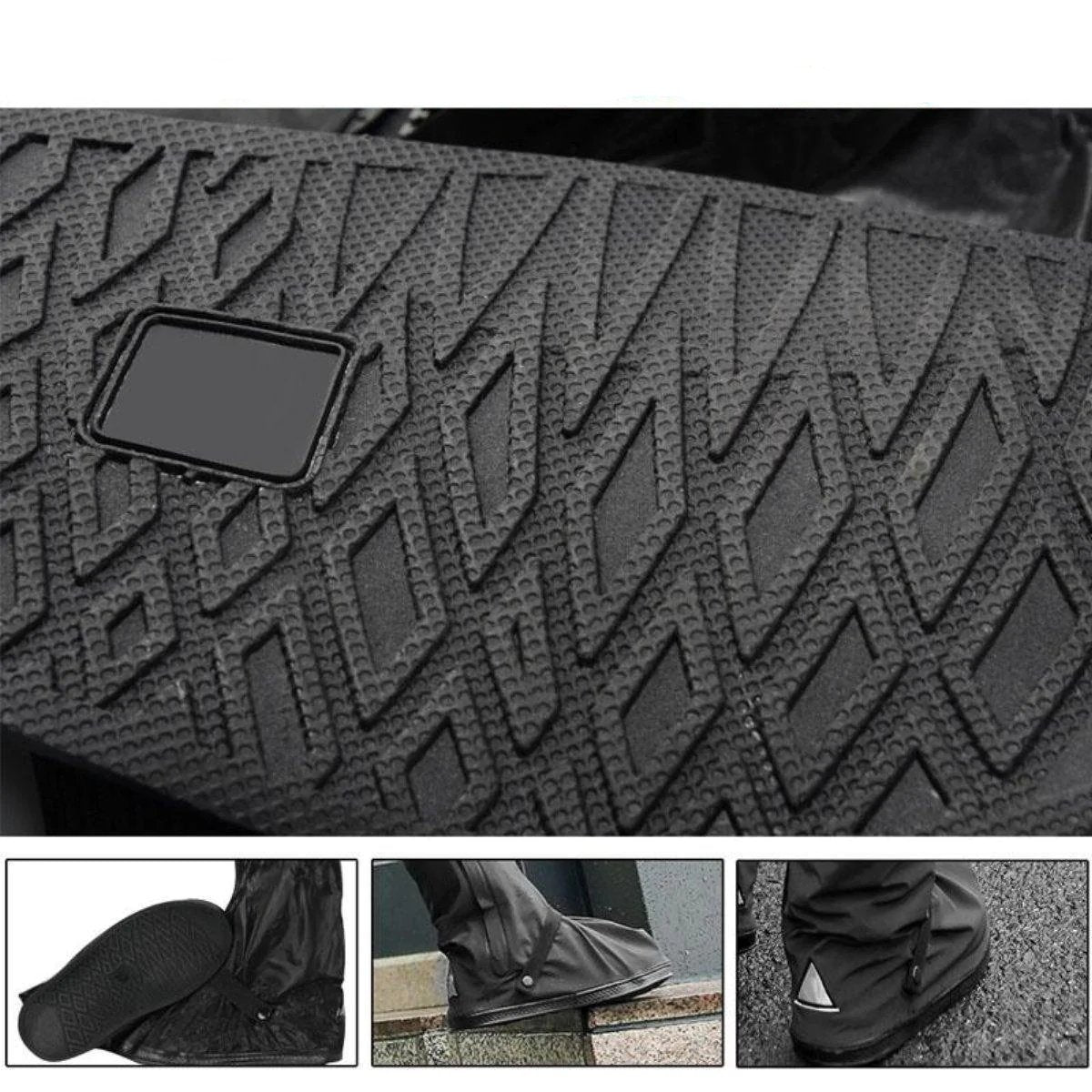 Waterdichte Overschoenen met Reflector Antislip Zool Regenbescherming Herbruikbare Schoenhoezen Outdoor | Sansoti
