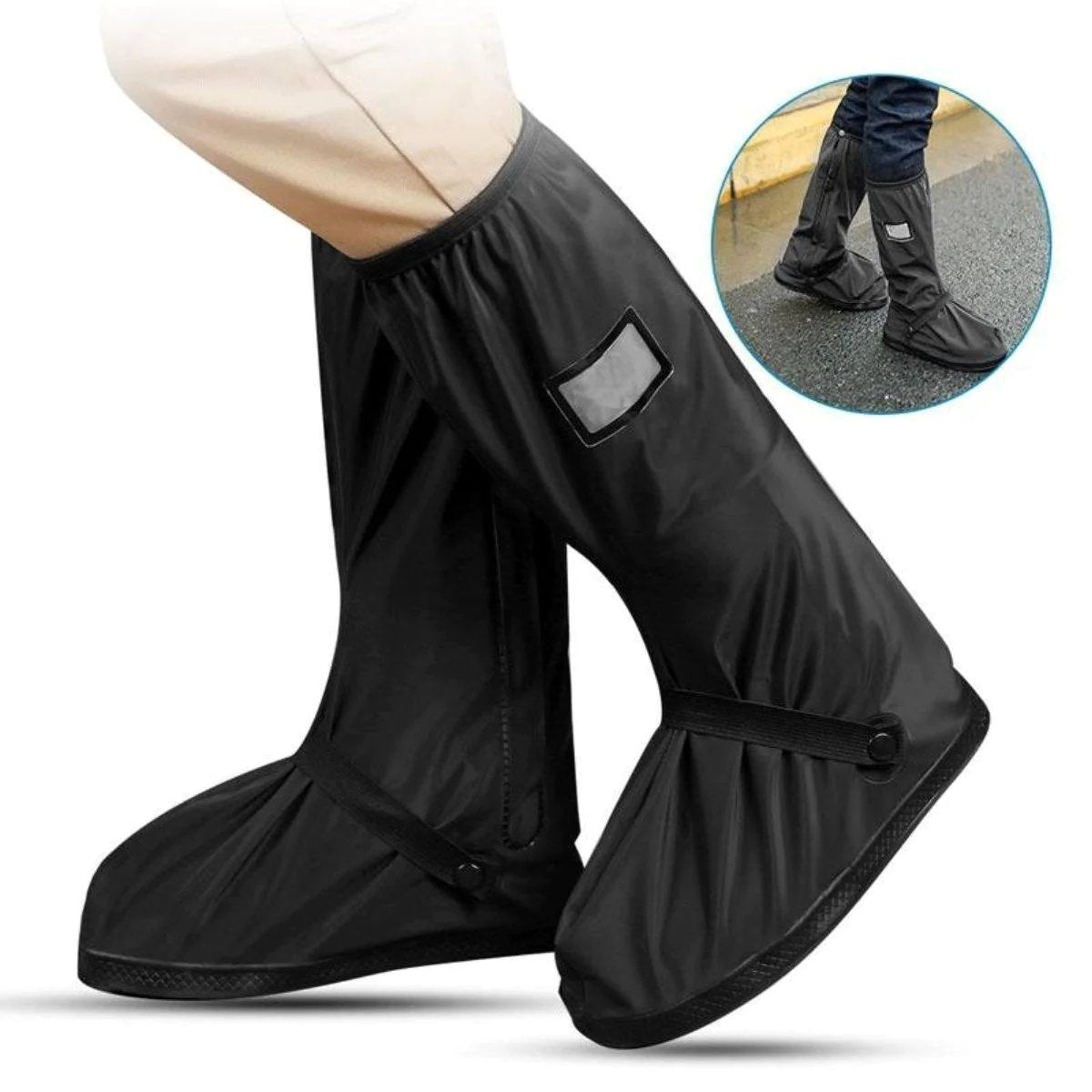 Waterdichte Overschoenen met Reflector Antislip Zool Regenbescherming Herbruikbare Schoenhoezen Outdoor | Sansoti
