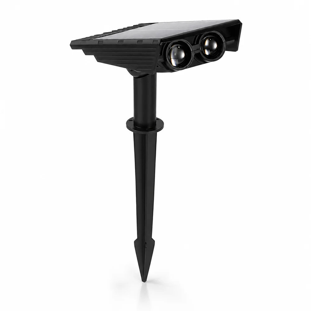 Solarbetriebene LED-Gartenstrahler im Set mit verstellbarer Linse, IP65-wasserdichte Außenbeleuchtung für Garten, Rasen und Terrasse | Sansoti