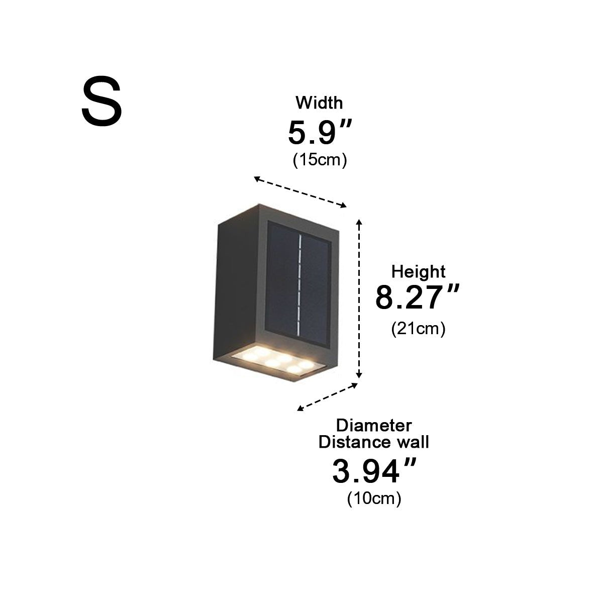 Außenlampe LED Wandleuchte IP65 Aluminium Anthrazit Auf- und Abwärtslicht Fassade Garten Einfahrt Terrasse Außenbeleuchtung Modern | Restfield