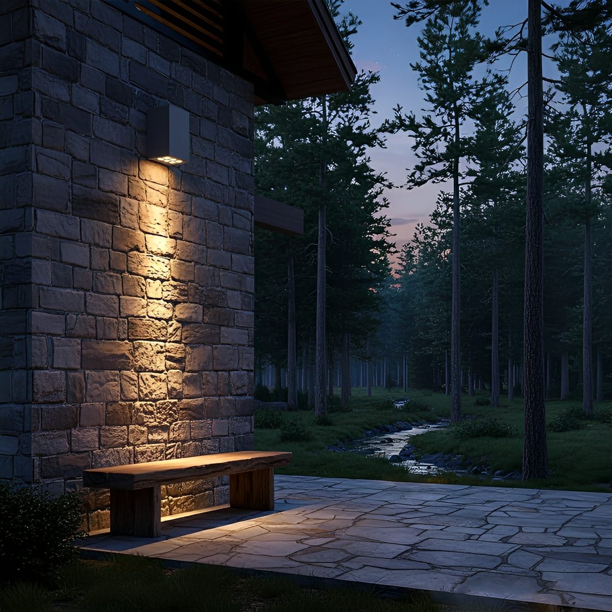 Außenlampe LED Wandleuchte IP65 Aluminium Anthrazit Auf- und Abwärtslicht Fassade Garten Einfahrt Terrasse Außenbeleuchtung Modern | Restfield