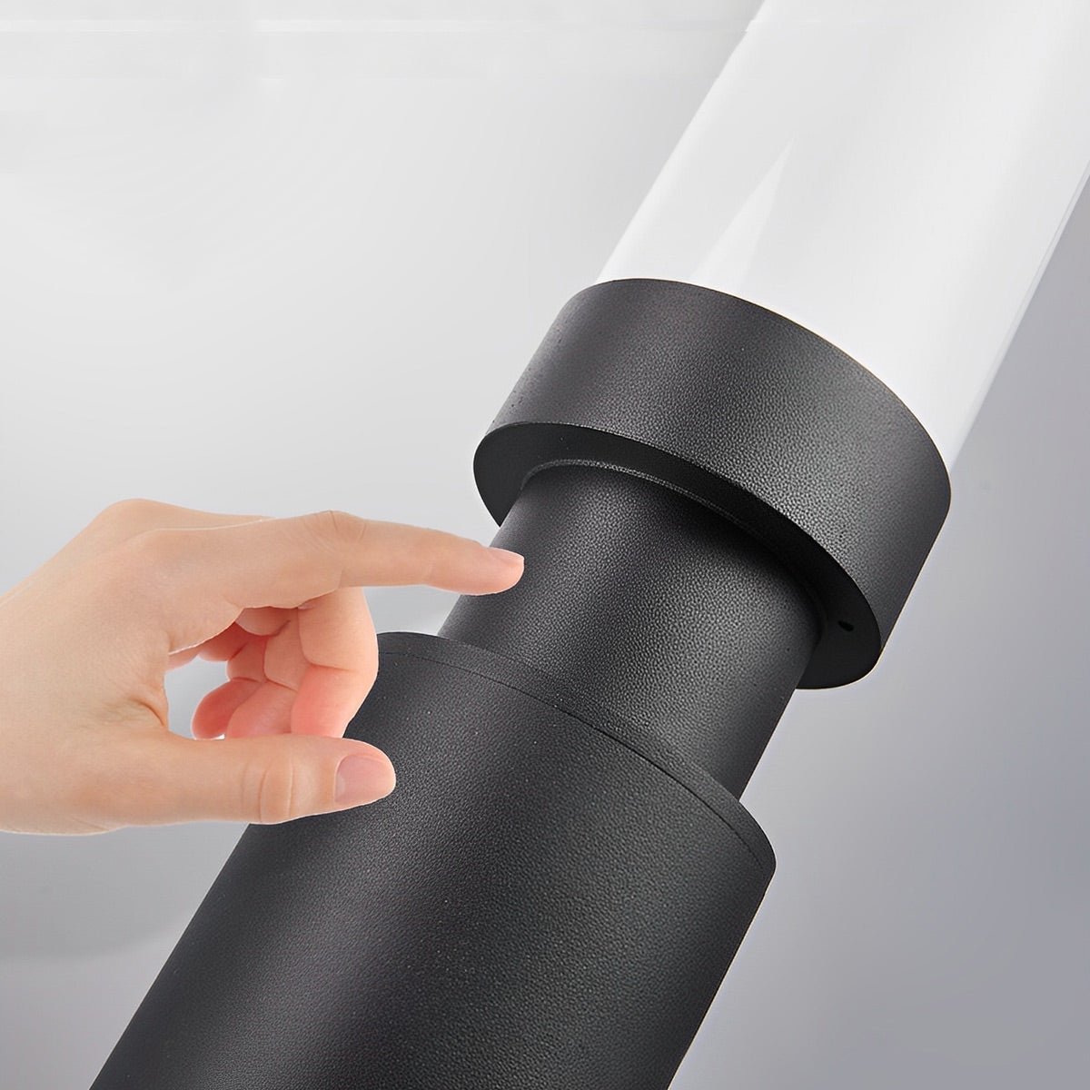 Gartenpfosten Lampe Aluminium Schwarz 6W IP55 Gartenweg Beleuchtung Stehende Außenlampe Sockel Pfostenbeleuchtung Einfahrt Innenhof | Restfield
