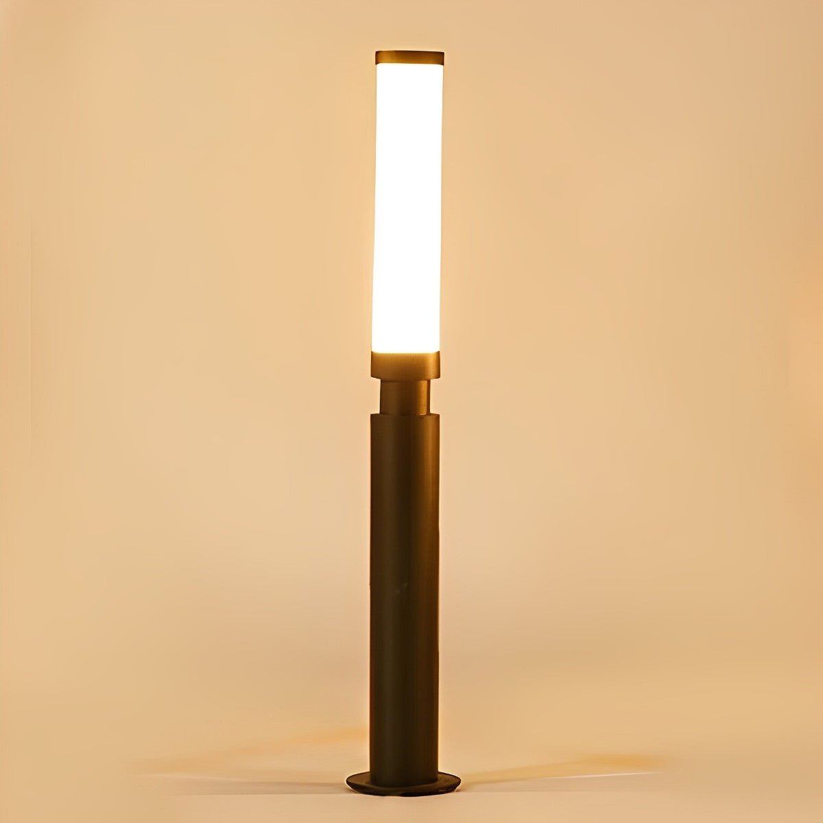 Gartenpfosten Lampe Aluminium Schwarz 6W IP55 Gartenweg Beleuchtung Stehende Außenlampe Sockel Pfostenbeleuchtung Einfahrt Innenhof | Restfield