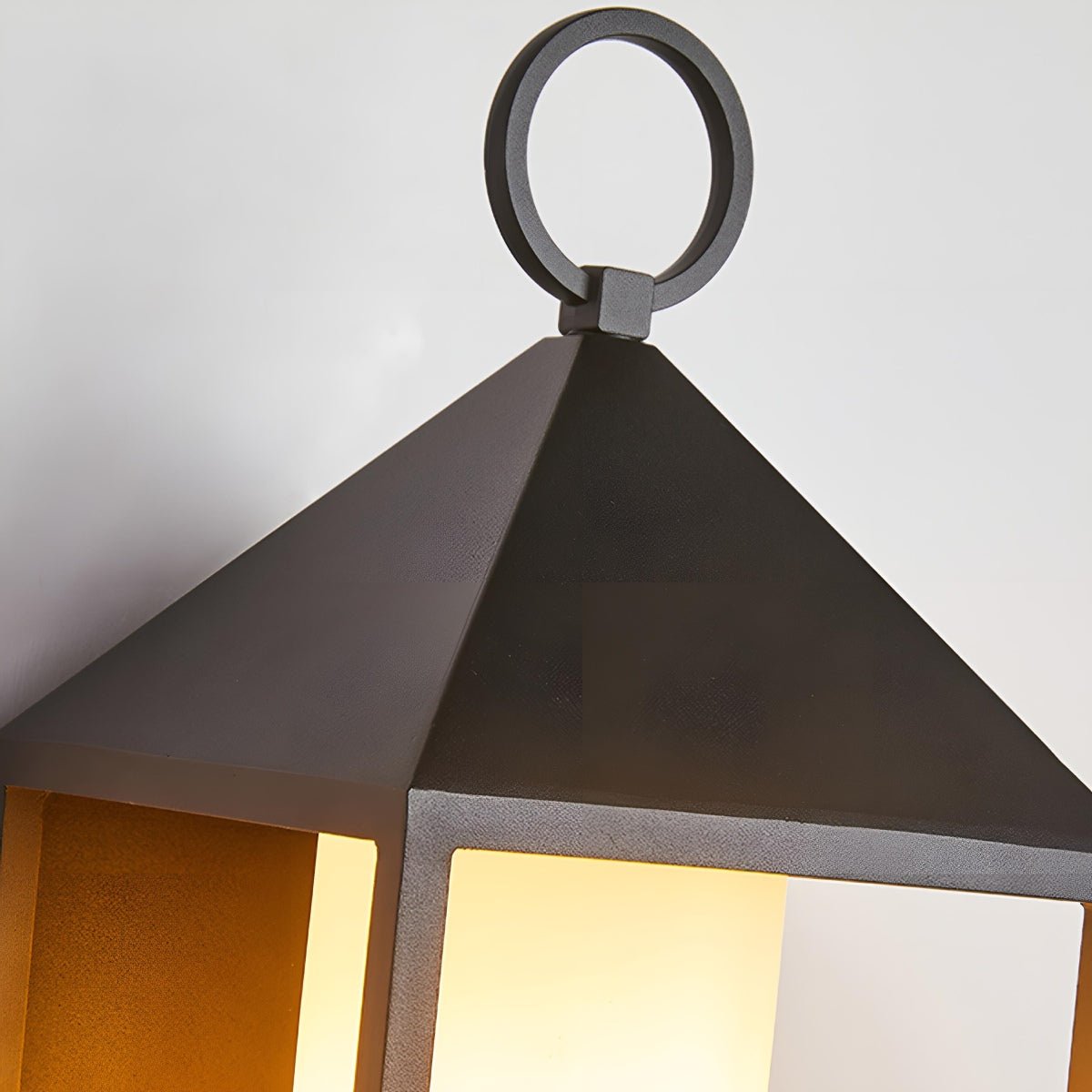 Applique murale extérieure LED Lanterne Noir Aluminium Verre IP65 Étanche Éclairage d’ambiance pour véranda et jardin Éclairage extérieur | Sansoti