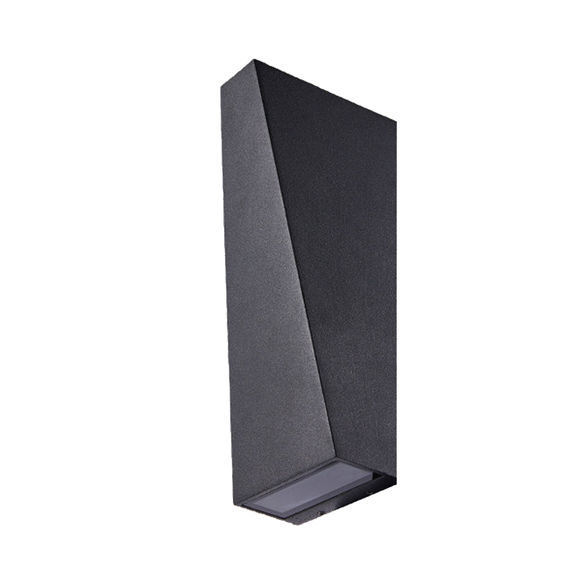Außenwandleuchte LED Up Down Aluminium Schwarz IP65 Fassade Terrasse Veranda Warmweiß 3000K Wandspot Außenbeleuchtung Modern Stimmungslicht | Restfield