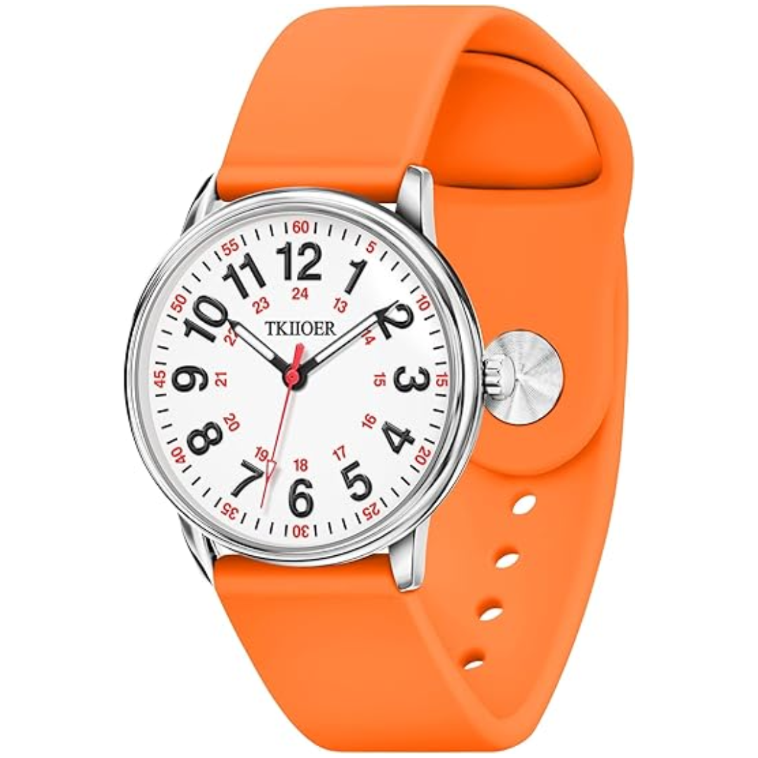 Waterdicht Verpleegkundige Horloge met Clip – 12/24-uurs Tijdweergave en Lichtgevende Wijzerplaat | Sansoti