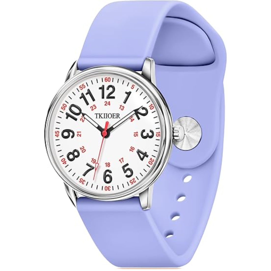 Waterdicht Verpleegkundige Horloge met Clip – 12/24-uurs Tijdweergave en Lichtgevende Wijzerplaat | Sansoti
