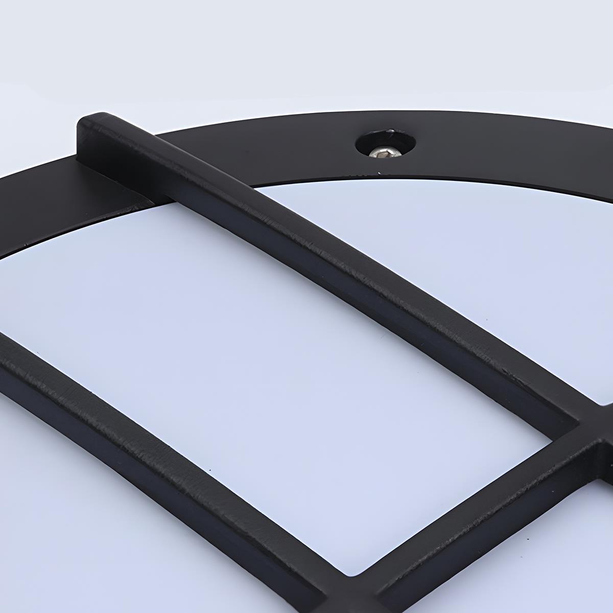 LED Outdoor Round Wall Light Waterproof IP56 Aluminum Minimalist Black White for Veranda Garden Patio | Sansoti