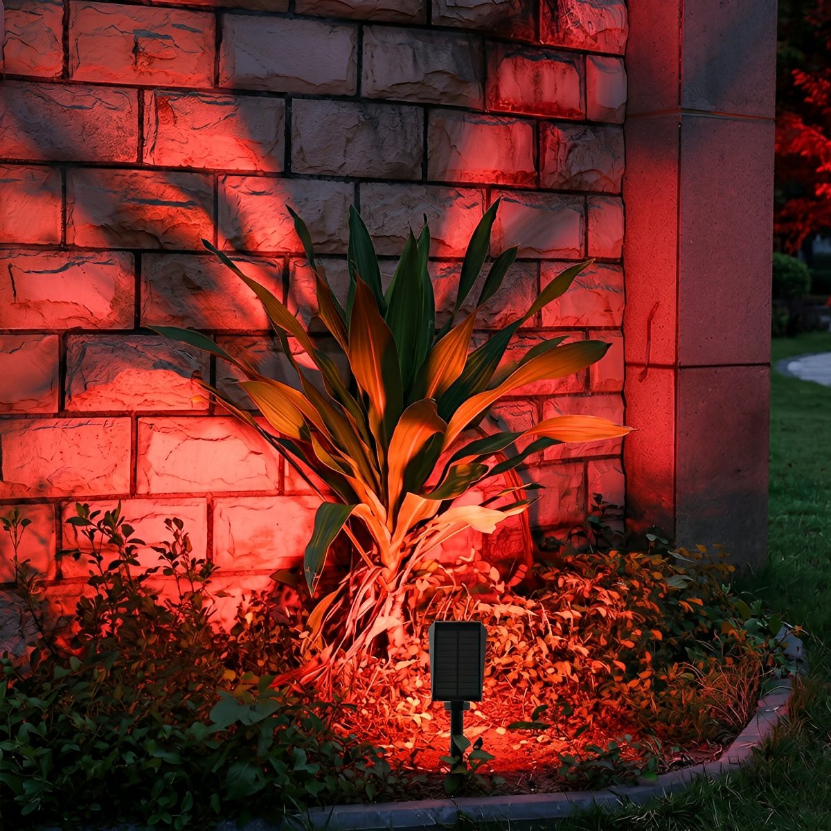 Regulowany solarny reflektor ogrodowy LED, wodoodporny IP68, czarny, oświetlenie zewnętrzne, reflektor do drzew, reflektor gruntowy, akcent ogrodowy | Sansoti