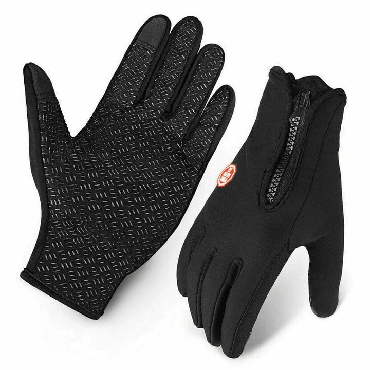 Thermohandschuhe Touchscreen Wasserdicht Fleece-Winterhandschuhe Schwarz Outdoor Warm Bequem | Sansoti