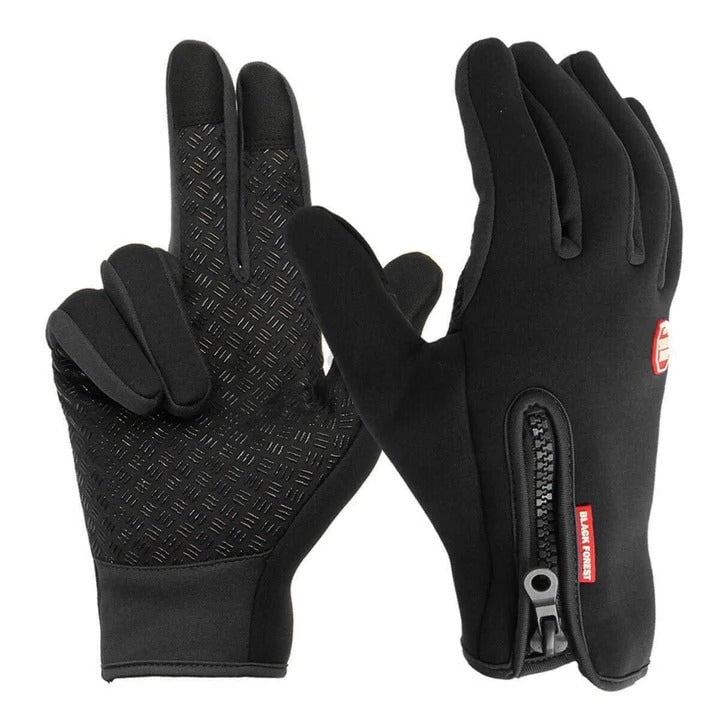Thermohandschuhe Touchscreen Wasserdicht Fleece-Winterhandschuhe Schwarz Outdoor Warm Bequem | Sansoti