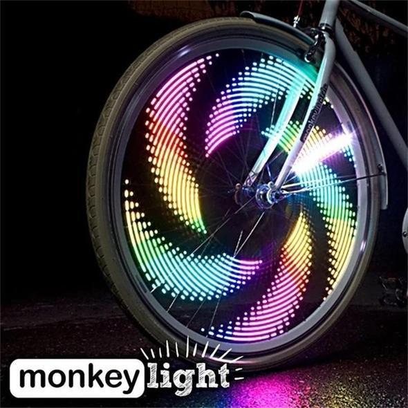 RGB Fietswiel Spaakverlichting 32 LED Patronen Zichtbaarheid Veiligheid Fietsverlichting Wielverlichting | Sansoti