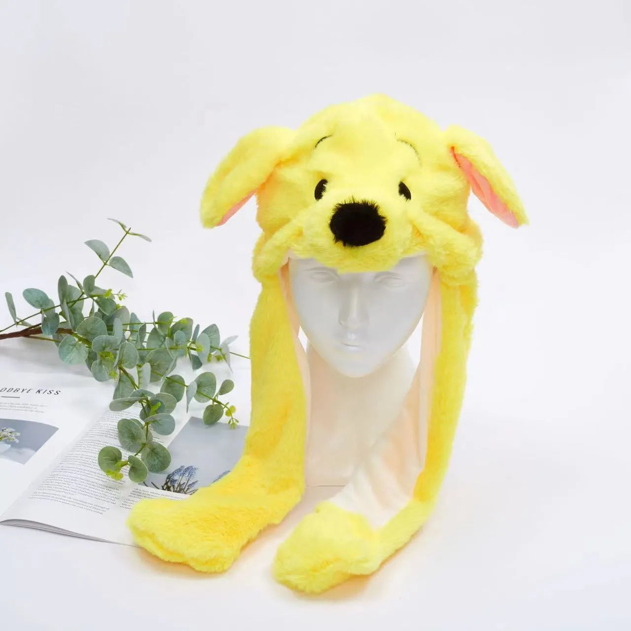 Interactieve Pluche Muts met Bewegende Oren – Zachte Hoofdbedekking voor Feest Cosplay en Verkleedpartij | Sansoti