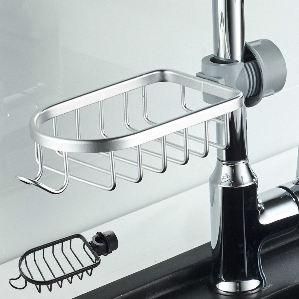 Hangend Zeepbakje Aluminium Doucherek met Sneldrogende Drainfunctie Badkamer Opbergoplossing Wandmontage | Sansoti