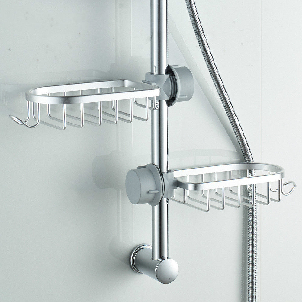 Hangend Zeepbakje Aluminium Doucherek met Sneldrogende Drainfunctie Badkamer Opbergoplossing Wandmontage | Sansoti