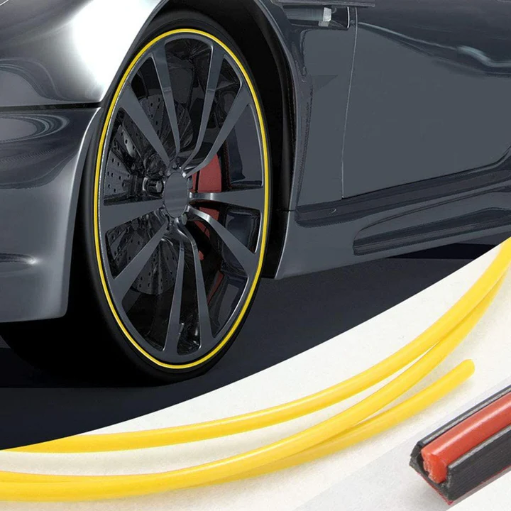 Velgrandbeschermer Rubber 8 Meter Strip Zelfklevend Beschermingsband Auto Velgen Bumper Spatbord Bescherming | Sansoti