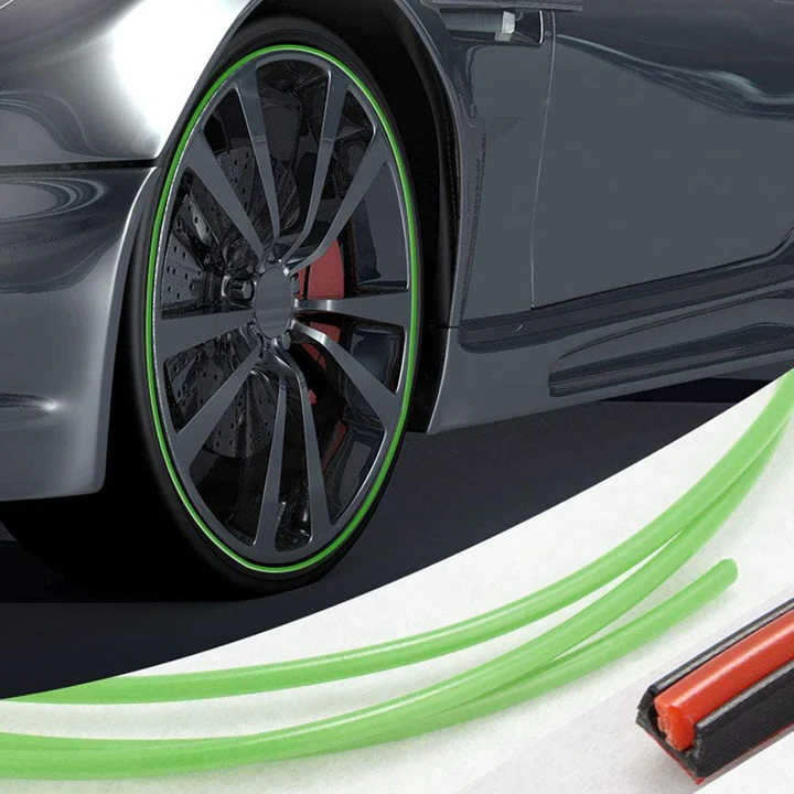 Velgrandbeschermer Rubber 8 Meter Strip Zelfklevend Beschermingsband Auto Velgen Bumper Spatbord Bescherming | Sansoti