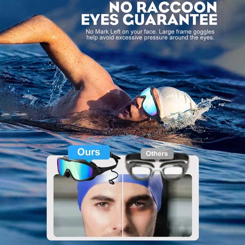 Zwembril met Panoramisch Zicht Anti-Condens Coating Unisex Zwemmen Watersport Recreatie Trainingsbroek | Sansoti