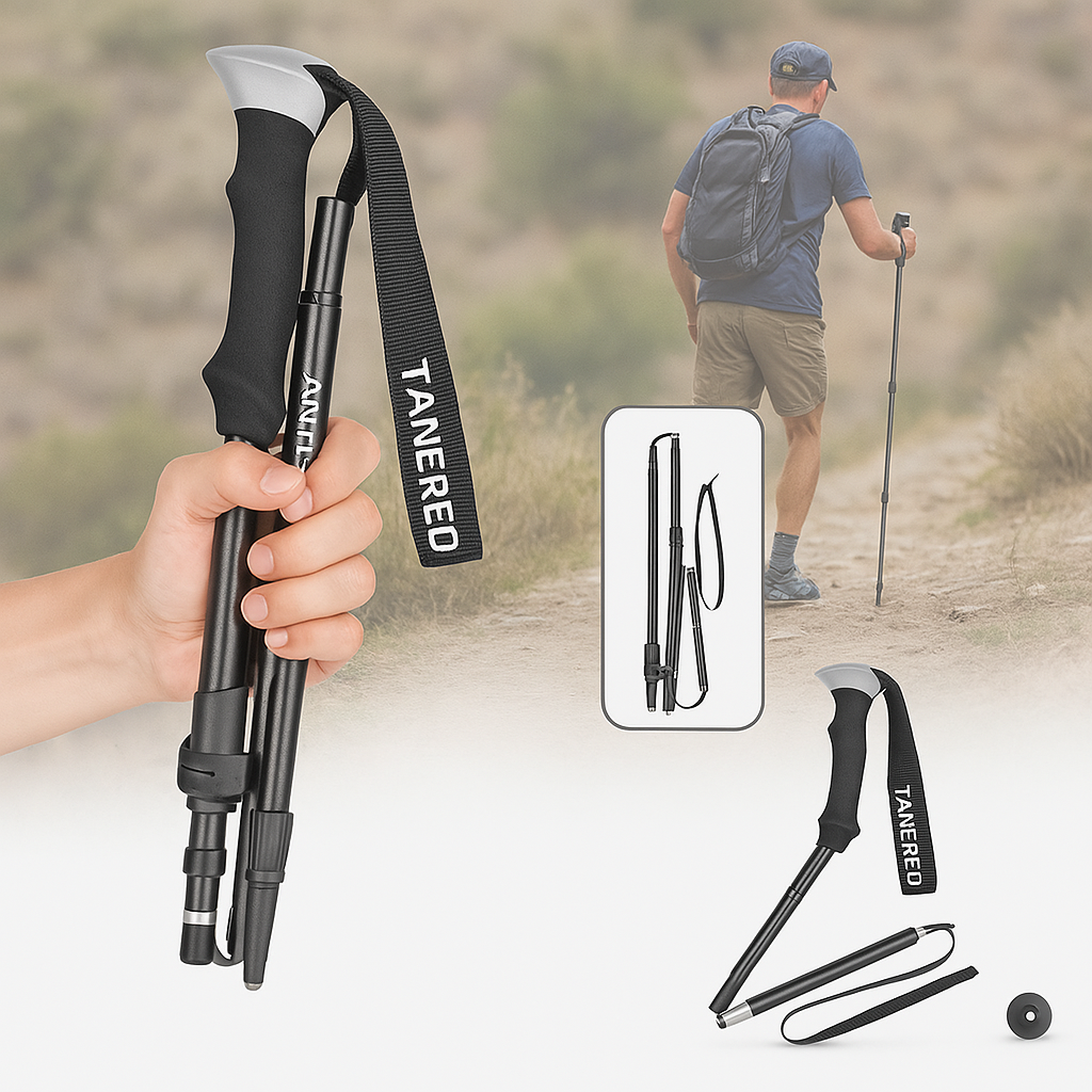 Bâtons de marche réglables pliables 110-135cm légers trekking | Restfield