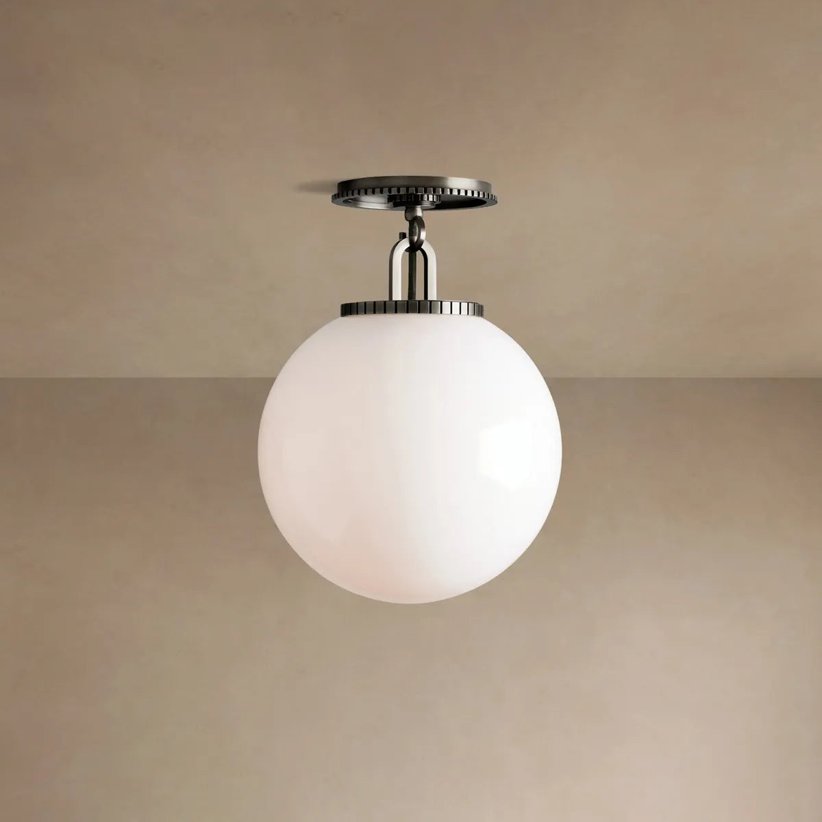 Deckenleuchte aus kugelförmigem Glas und Stahl, modernes Design, Leuchte für Wohnzimmer, Schlafzimmer und Esszimmer, stimmungsvolle Pendelbeleuchtung | Sansoti