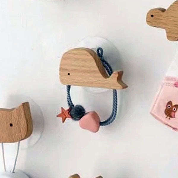 Wandhaken Hout Dieren Zelfklevend Kinderkamer Kapstokhaak Scandinavisch Design Kapstokhaakjes Muur Decoratie | Sansoti