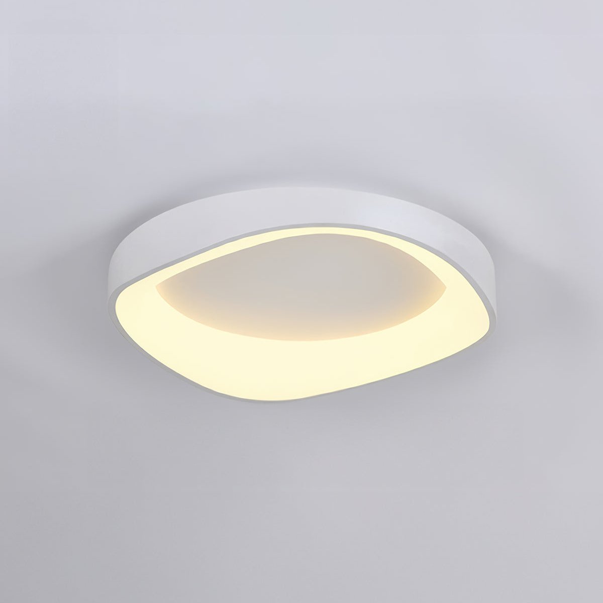 Plafondlamp LED Houtlook Scandinavisch Acryl IJzer Woonkamer Slaapkamer 40 50 60cm | Sansoti