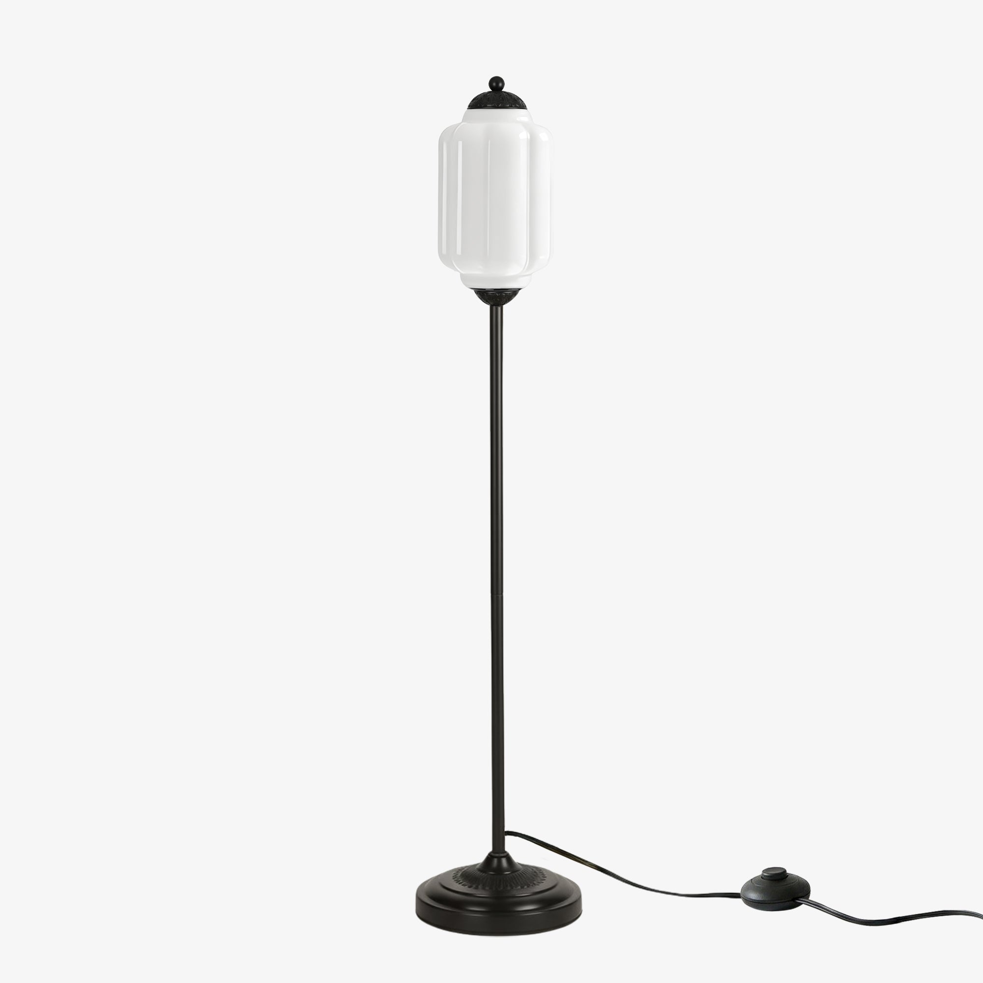 Decoratieve Glazen Pompoen Vloerlamp Retro Organische Stijl Woonkamer Staande Lamp | Sansoti
