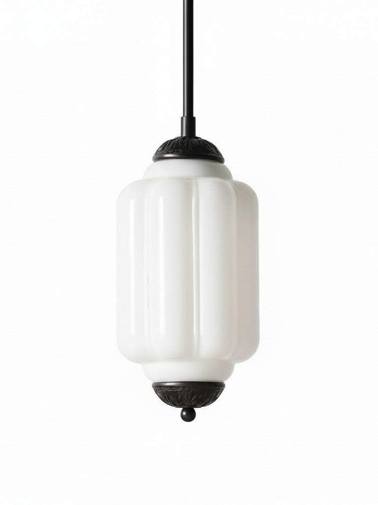 Vintage Glazen Hanglamp met Nostalgische Uitstraling – Verfijnde Verlichting voor Eetkamer en Keuken | Sansoti