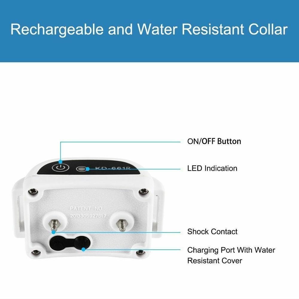 Wireless Dog Fence System with Adjustable Collar Invisible Boundary Safe Off-Leash Area Pet | Sansoti