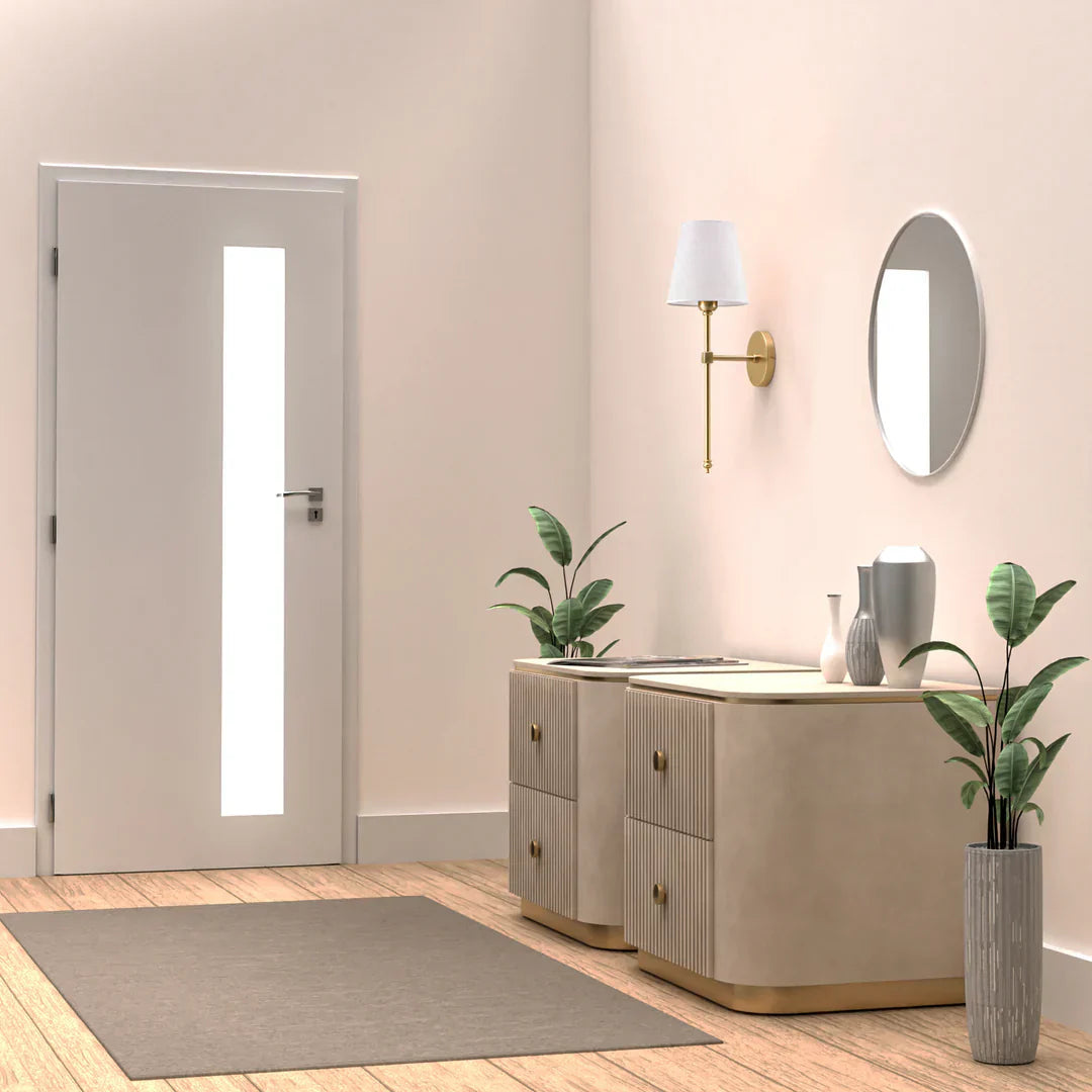 Wireless LED Wall Lamp Set with Remote Control Black Gold Silver | Sansoti