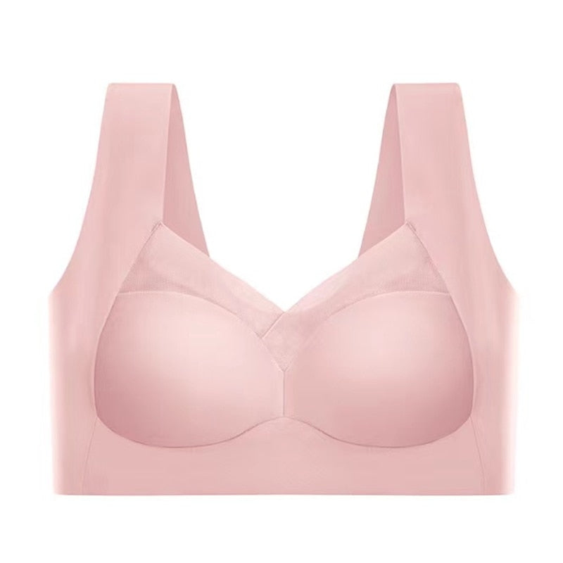 Bequemer Damen-BH nahtloser Tragekomfort Dunkelblau Schwarz Beige Rosa Blau Optimale Unterstützung | Sansoti