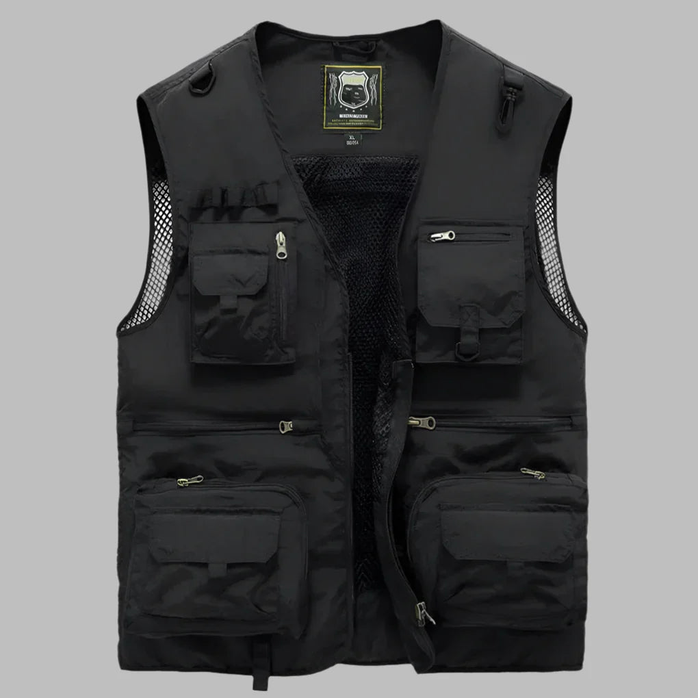 Damen-Sommerweste mit mehreren Taschen Atmungsaktive Weste Wasserabweisend Outdoor Reisen Praktisch Leicht Wandern | Sansoti