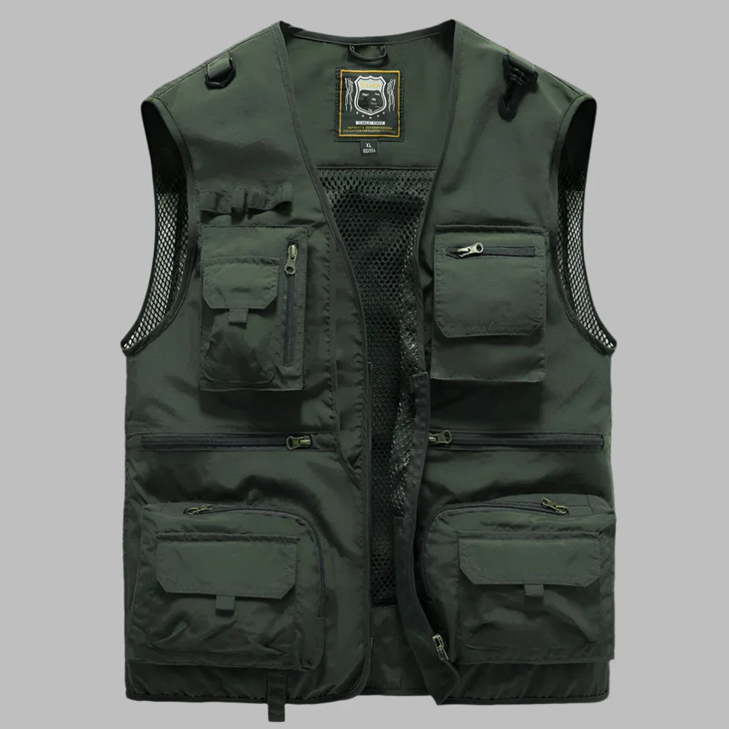 Damen-Sommerweste mit mehreren Taschen Atmungsaktive Weste Wasserabweisend Outdoor Reisen Praktisch Leicht Wandern | Sansoti