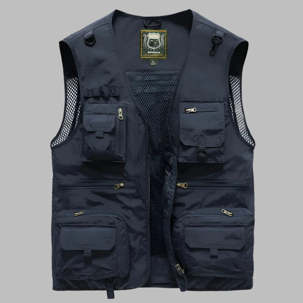Damen-Sommerweste mit mehreren Taschen Atmungsaktive Weste Wasserabweisend Outdoor Reisen Praktisch Leicht Wandern | Sansoti
