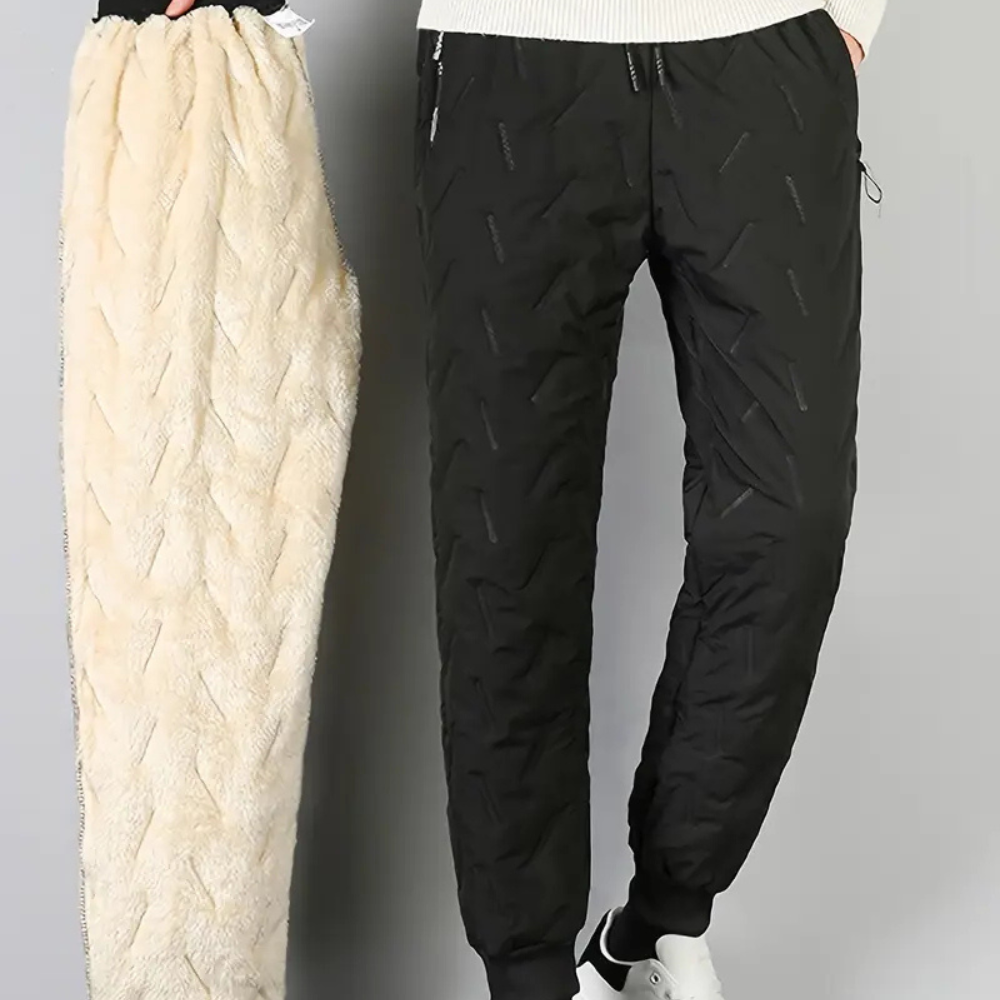 Thermische Winterbroek voor Dames Waterdicht Geïsoleerd Sweatpants Rechte Snit Fleece Warm Zwart Grijs | Sansoti