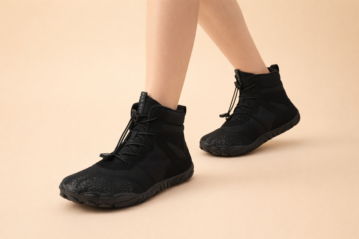 Waterdichte Barefoot Laarzen Dames voor Natuurlijk Loopcomfort Minimalistische Stijl en Winterweer Bescherming | Sansoti