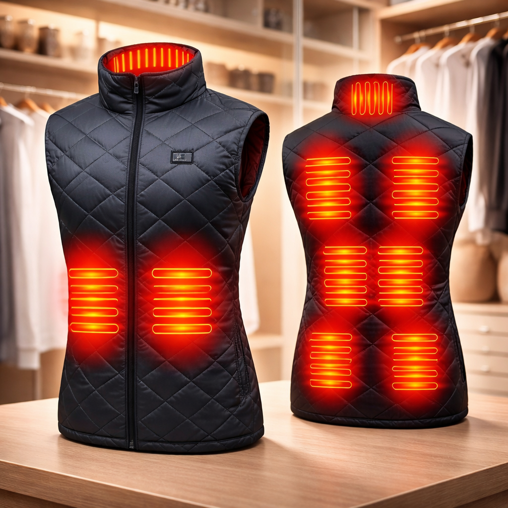 Verwarmbare Damesbodywarmer Gewatteerd met Hoge Kraag Mouwloos Thermolaag Outdoor Wandelen Wintervest | Sansoti