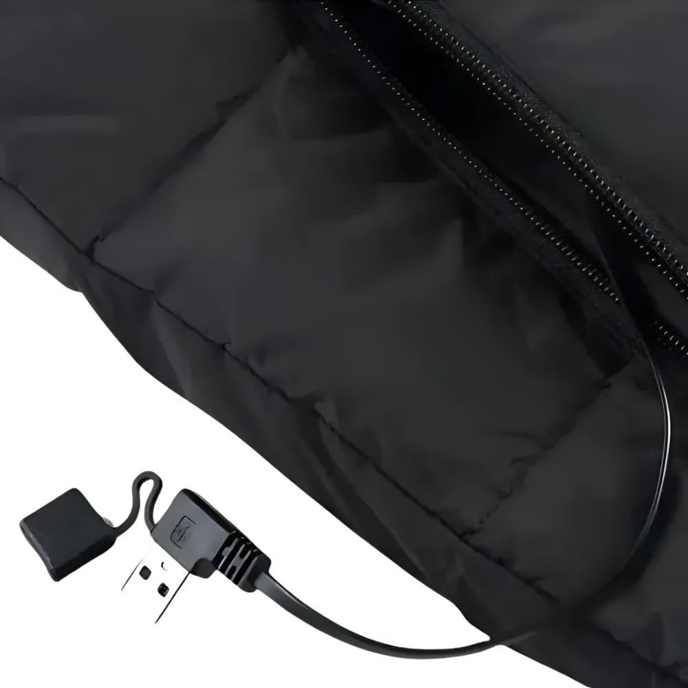 Verwarmbare Damesbodywarmer Gewatteerd met Hoge Kraag Mouwloos Thermolaag Outdoor Wandelen Wintervest | Sansoti
