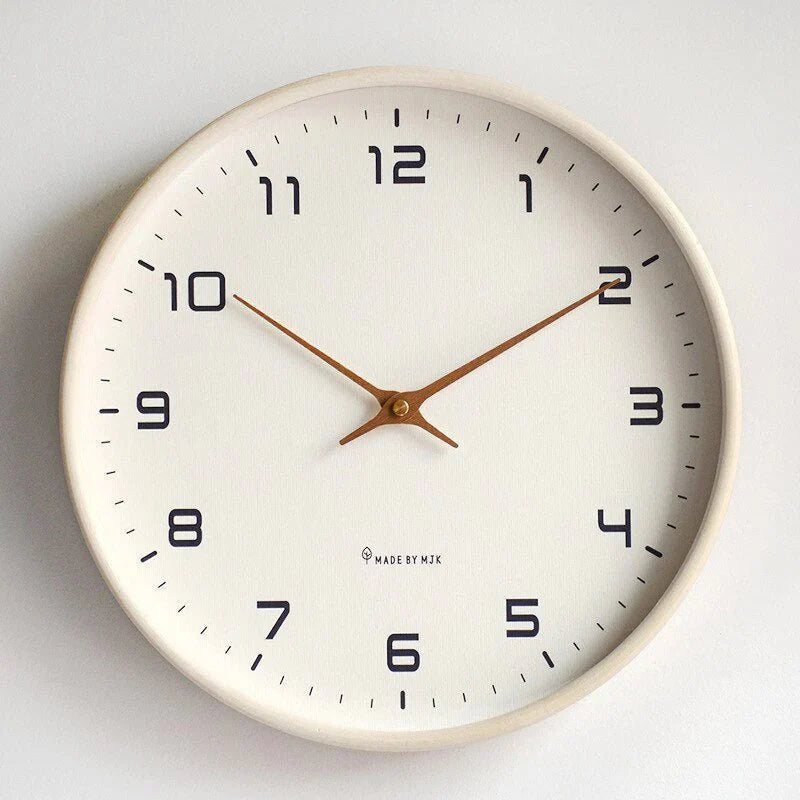 Houten Wandklok Scandinavisch Minimalistisch Stil 25cm 30cm Rond | Sansoti
