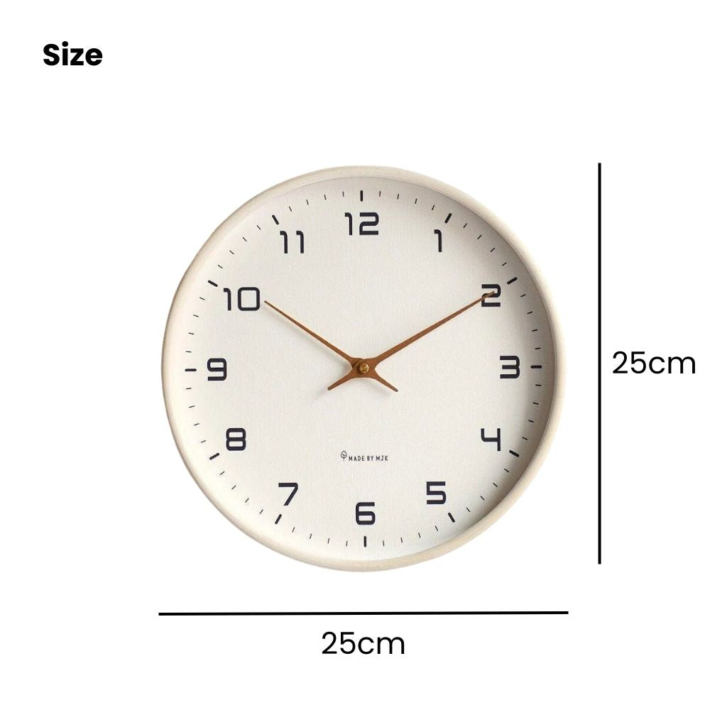 Houten Wandklok Scandinavisch Minimalistisch Stil 25cm 30cm Rond | Sansoti