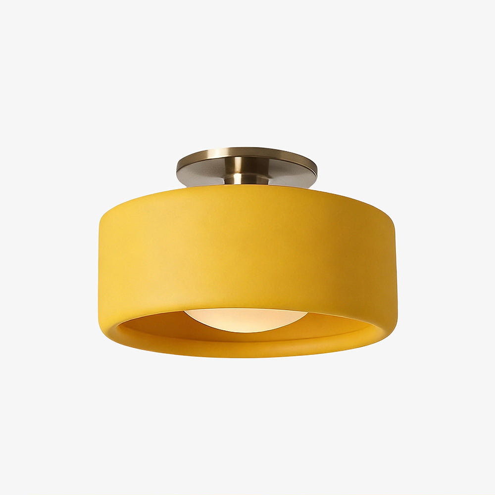 Porseleinen Plafondlamp met Strakke Montage – Moderne Lage Profiellamp Keramiek Opbouwverlichting | Sansoti