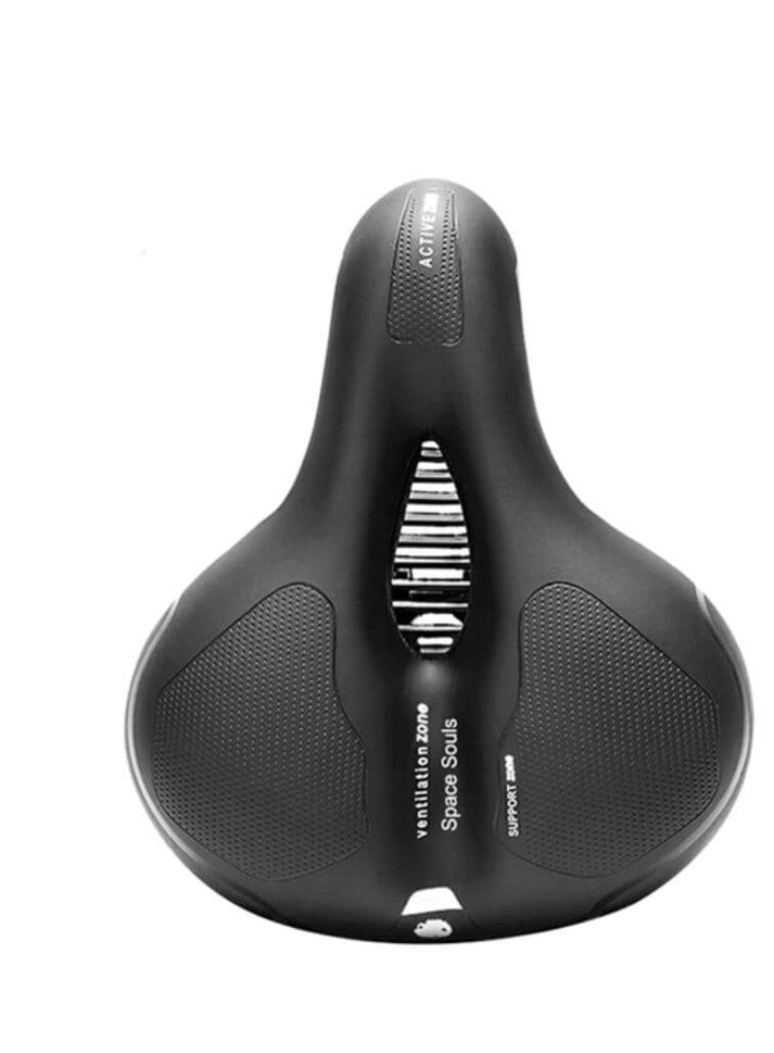 Fietszadel Met Geldemping Ergonomisch Comfort Zwart Voor Lange Ritten Ademend Waterdicht | Sansoti