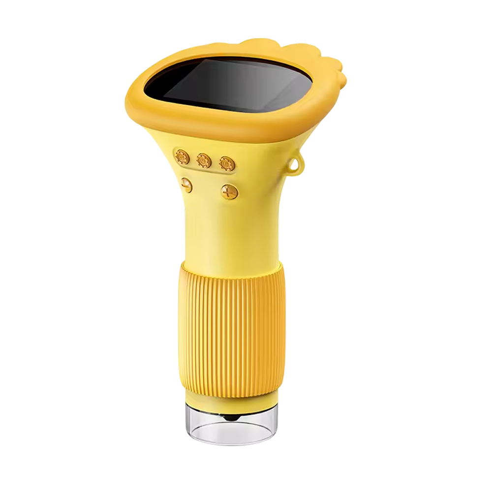 Digitale Kindermicroscoop 1000X Vergroting HD Camera voor Outdoor STEM Leren en Ontdekken Geel Wit Bruin | Sansoti