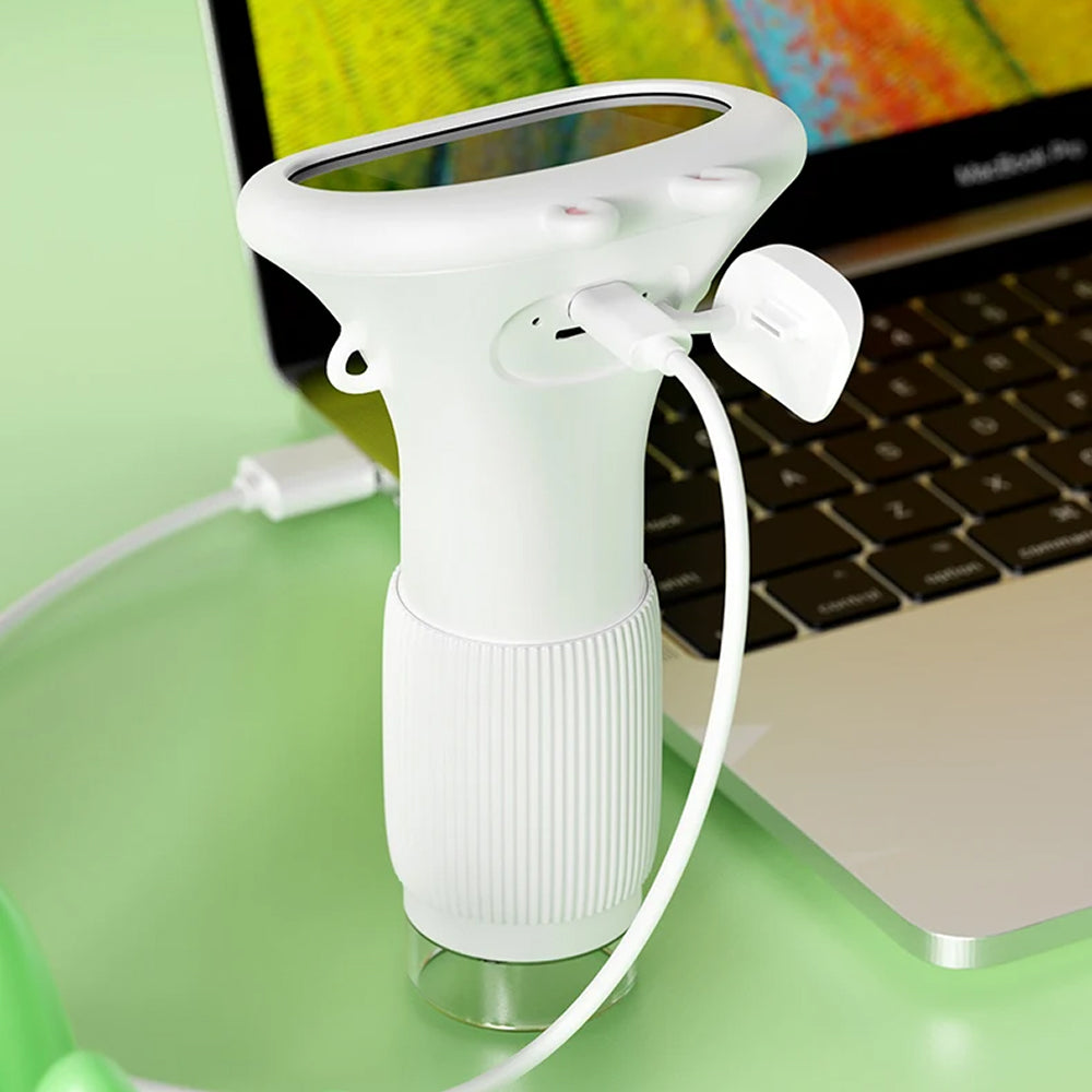 Digitale Kindermicroscoop 1000X Vergroting HD Camera voor Outdoor STEM Leren en Ontdekken Geel Wit Bruin | Sansoti