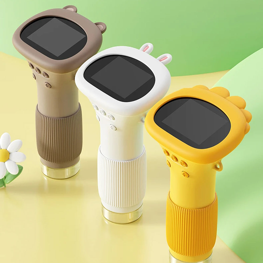 Digitale Kindermicroscoop 1000X Vergroting HD Camera voor Outdoor STEM Leren en Ontdekken Geel Wit Bruin | Sansoti
