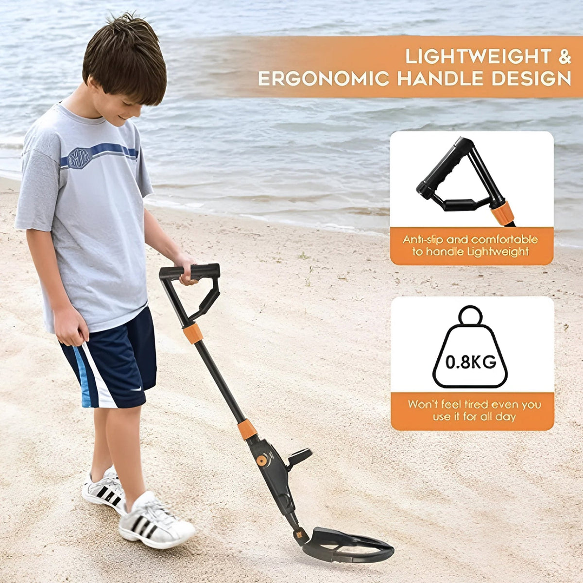 Metaaldetector voor Kinderen Junior Explorer Waterbestendig Schattenjacht Speelgoed voor Tuin en Strand | Sansoti