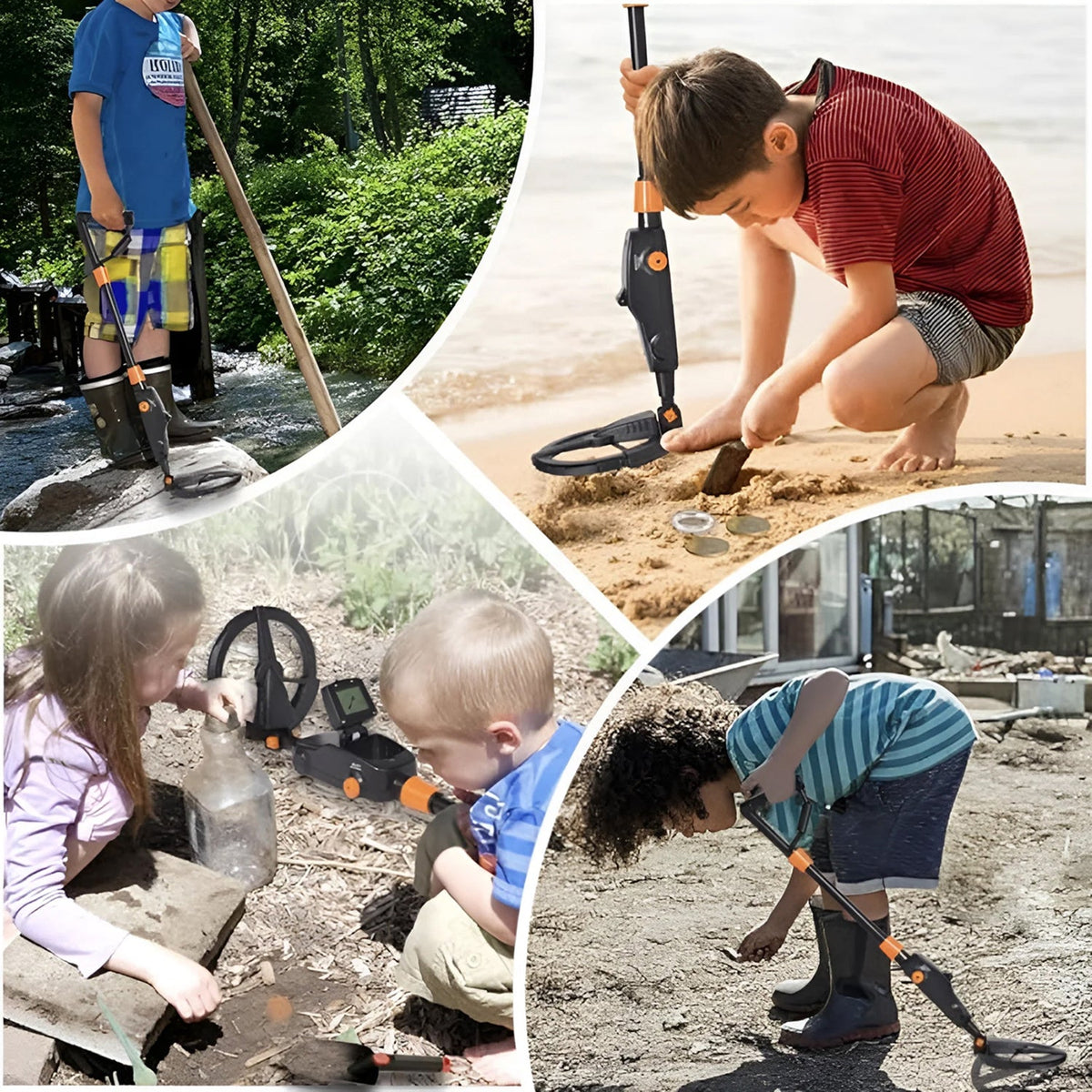 Metaaldetector voor Kinderen Junior Explorer Waterbestendig Schattenjacht Speelgoed voor Tuin en Strand | Sansoti