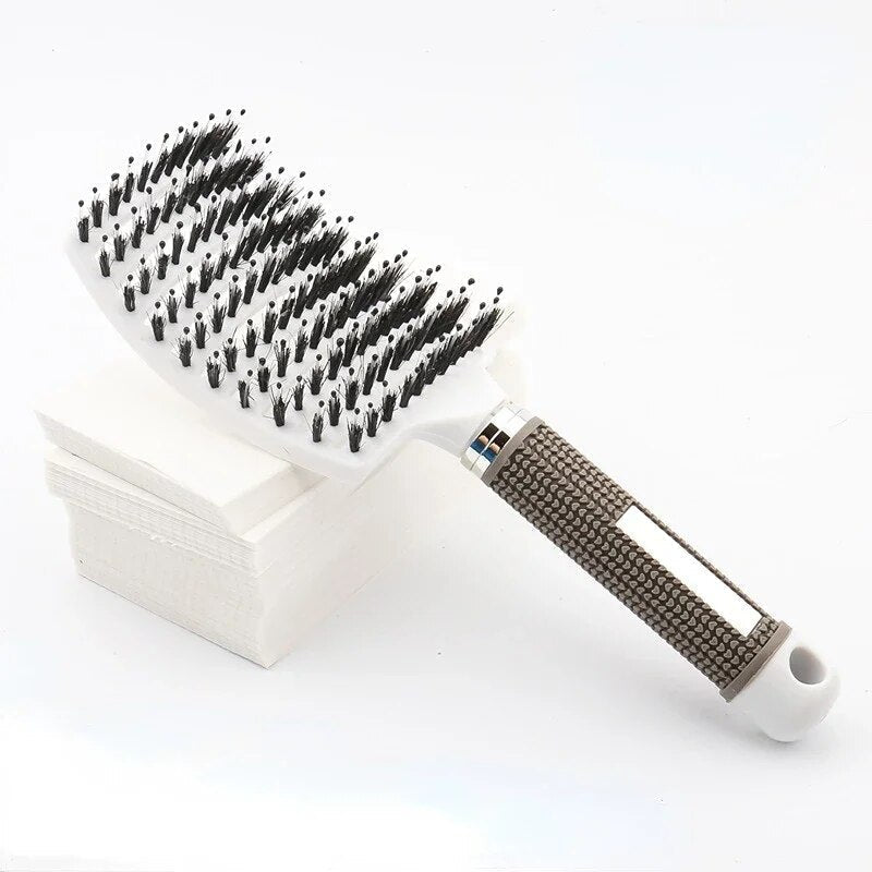 Detangling Hairbrush for Wet and Dry Hair – Reduces Hair Breakage – Suitable for All Hair Types and Textures | Sansoti